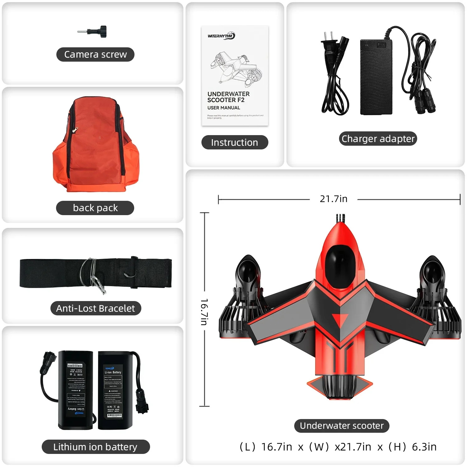 USAUTurkeyBRAEITA سكوتر كهربائي ذكي بقوة 500 وات تحت الماء للرياضات المائية والغوص