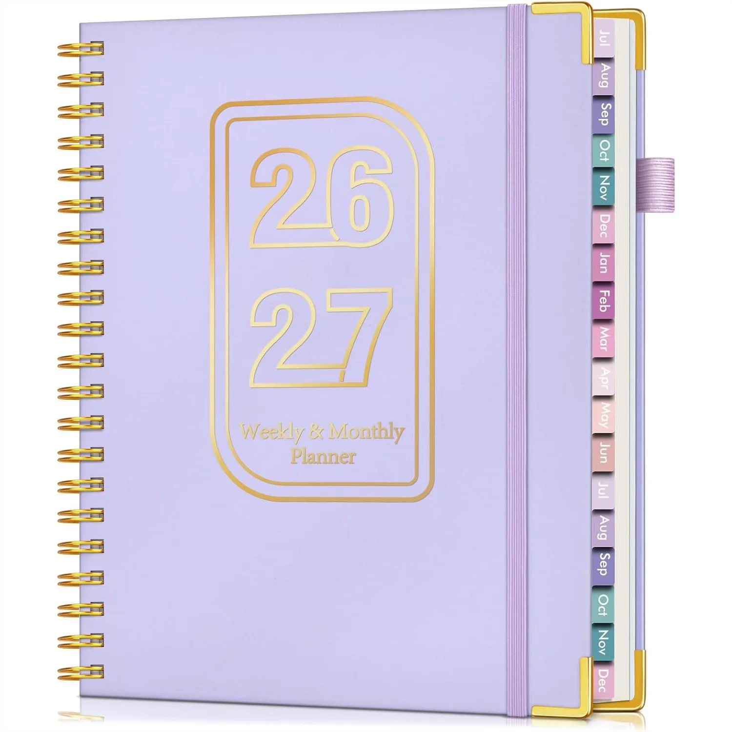 

18-Month Academic Planner 2026-2027, July 2026 - December 2027, A4 Hardcover Weekly & Monthly Planner with Tabs, 8.5x11 Spiral