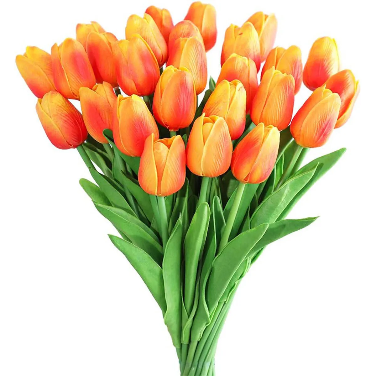 10 Stuks Kunstbloem Realistische Touch Tulp Scrapbooking Vaas Home Decor Bruiloft Tuin Boog Slinger Moeder 'S Dag Boeket Diy
