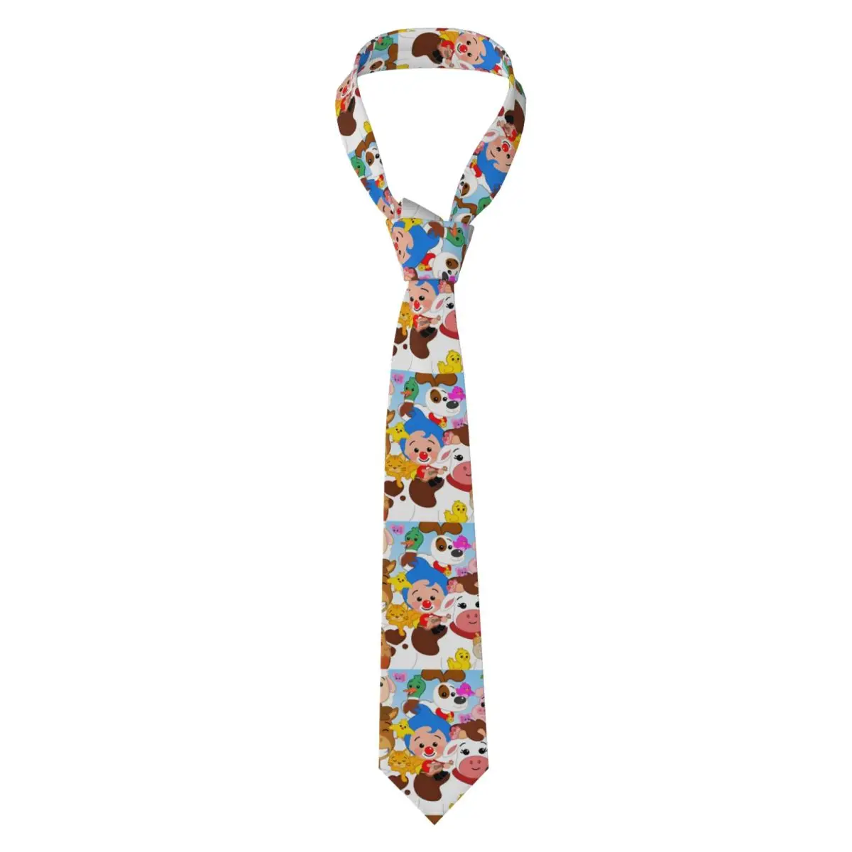 

Customized Formal Animation P-Plims Necktie Men Silk Farm Animal Friends Wedding Tie