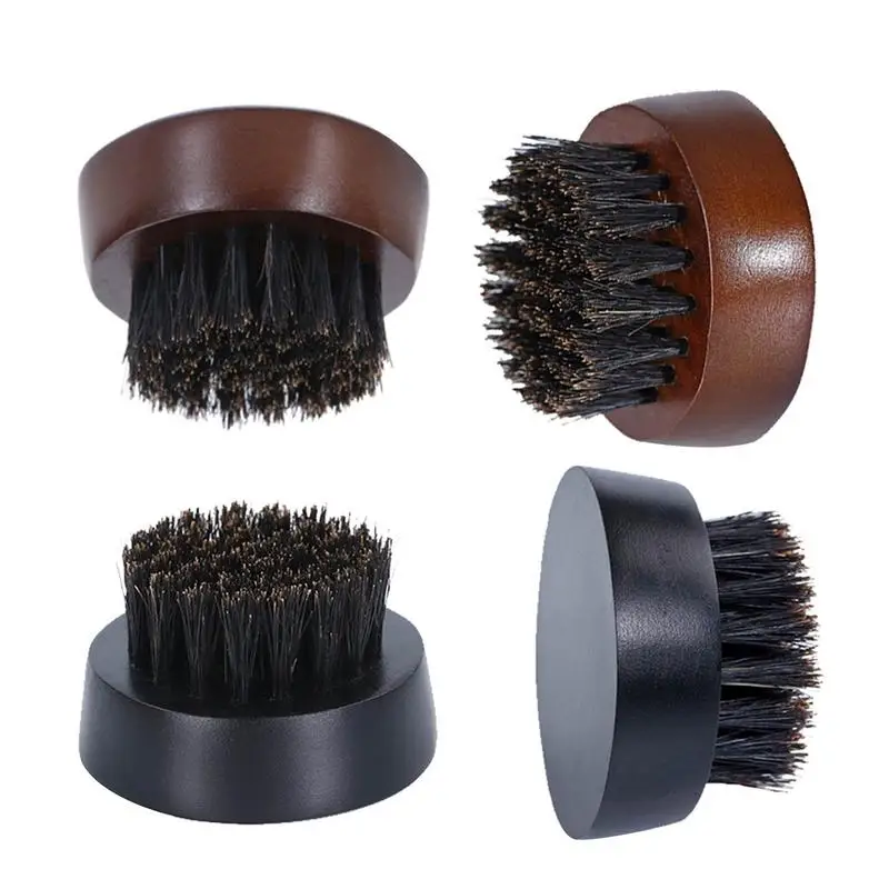 Beard Brush  Bristle Beard Brush With Beech Wood Handle Mustache Brush For Men Small Travel Beard Brush Suitable For All Types