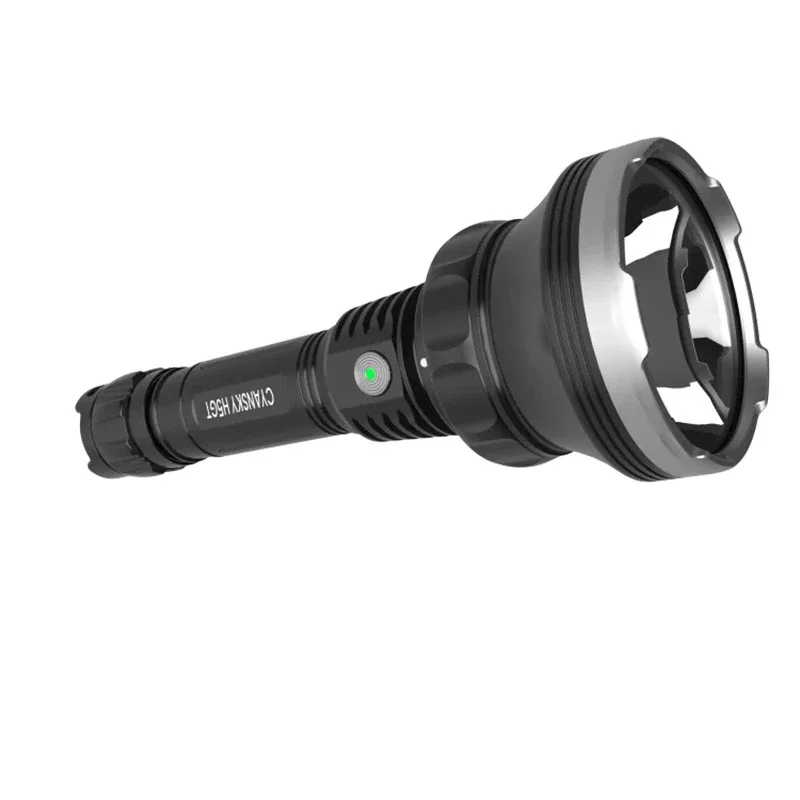 CYANSKY H5GT 2000LM 1000M LED Flashlight 5000mAh 18650 Battery USB-C Rechargeable Multi-Color Light Torch For Tactical Tasks