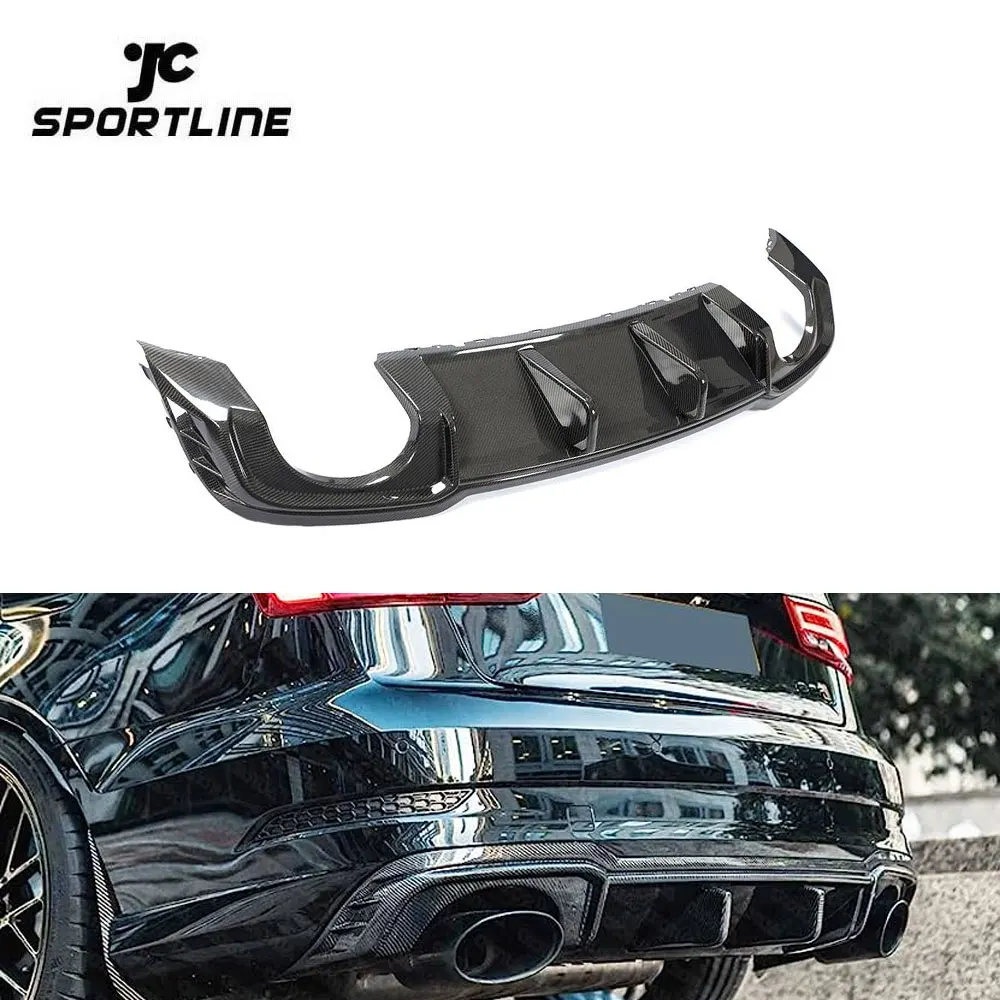 

Carbon Fiber Facelift RS3 Rear Diffuser Lip For Audi RS3 8V Sedan 2017- 2019