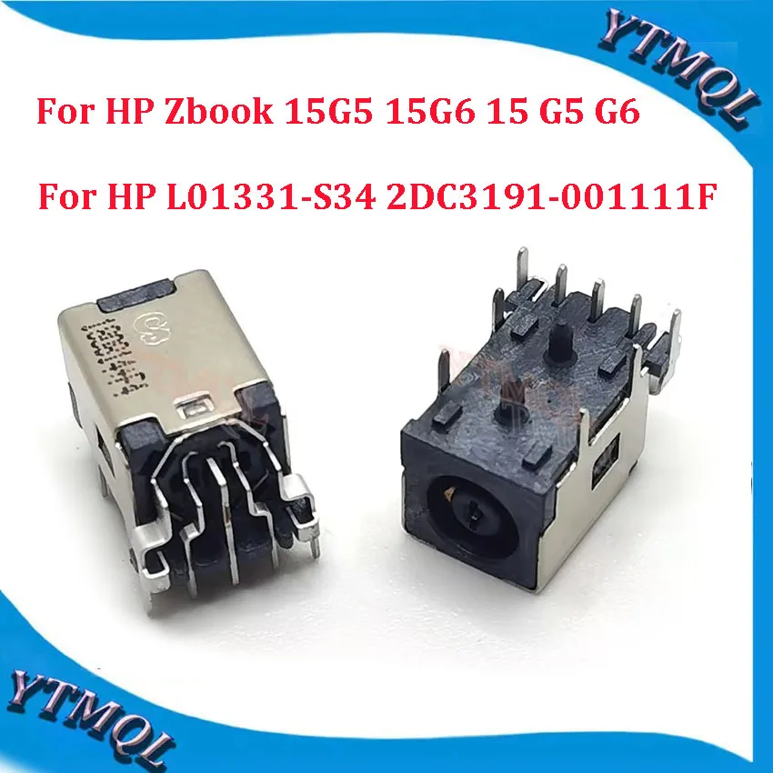 10-100Pcs DC Power Jack Connector For HP Zbook 15G5 15G6 15 G5 G6 For HP L01331-S34 2DC3191-001111F