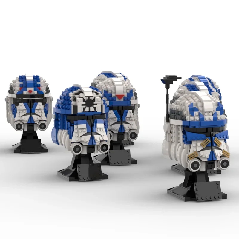 Moc 4533pcs Star Battle 501st Legion Helmets Model Building Blocks Bricks Diy Education Assembly Toys kids adult Christmas Gifts