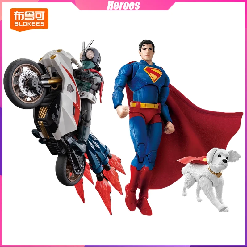 

Blokees Superman Building Blocks Kamen Rider Desktop Decoration Puzzle Assembling Model Toys Birthday Gifts for Boys and Girls