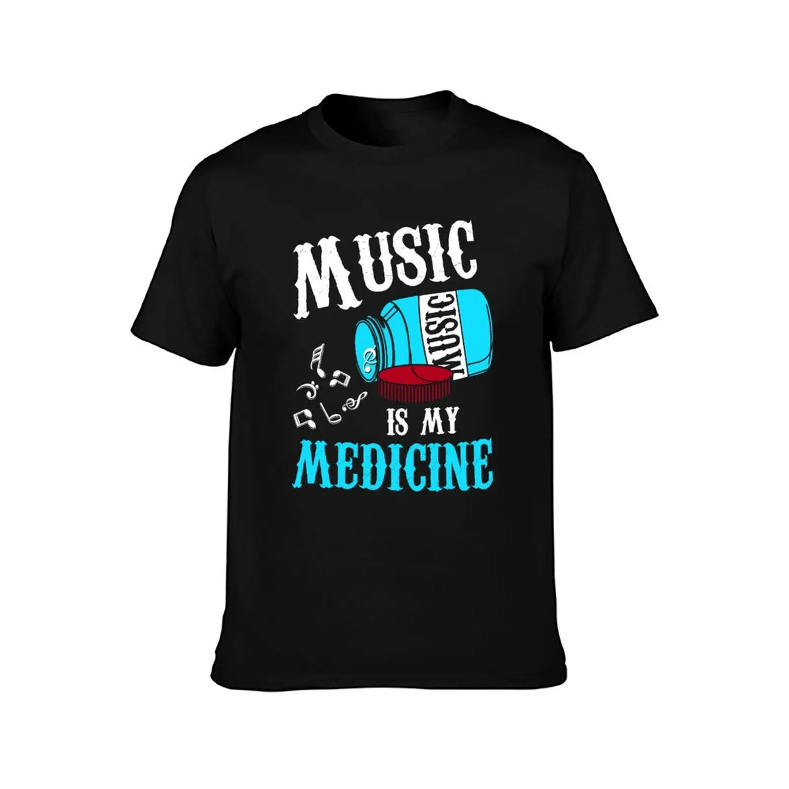 Music Is My Medicine T-Shirt heavyweights oversized tee shirts for men