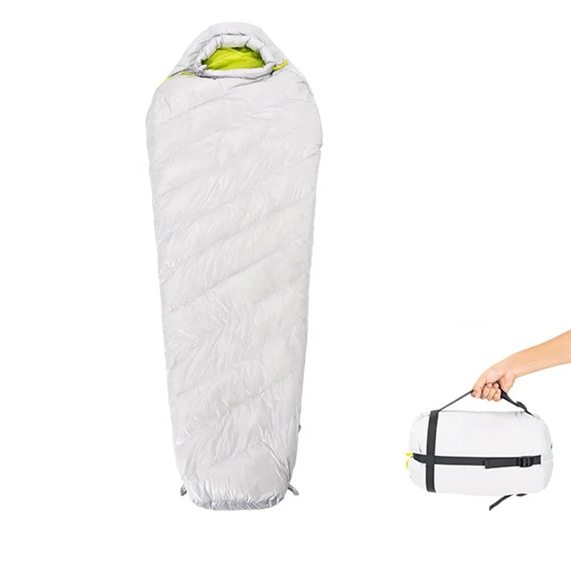 

Portable Ultralight Backpacking Compact Goose Down Sleeping Bag Waterproof Camping Gear Equipment Mummy Sleeping Bag for Adults
