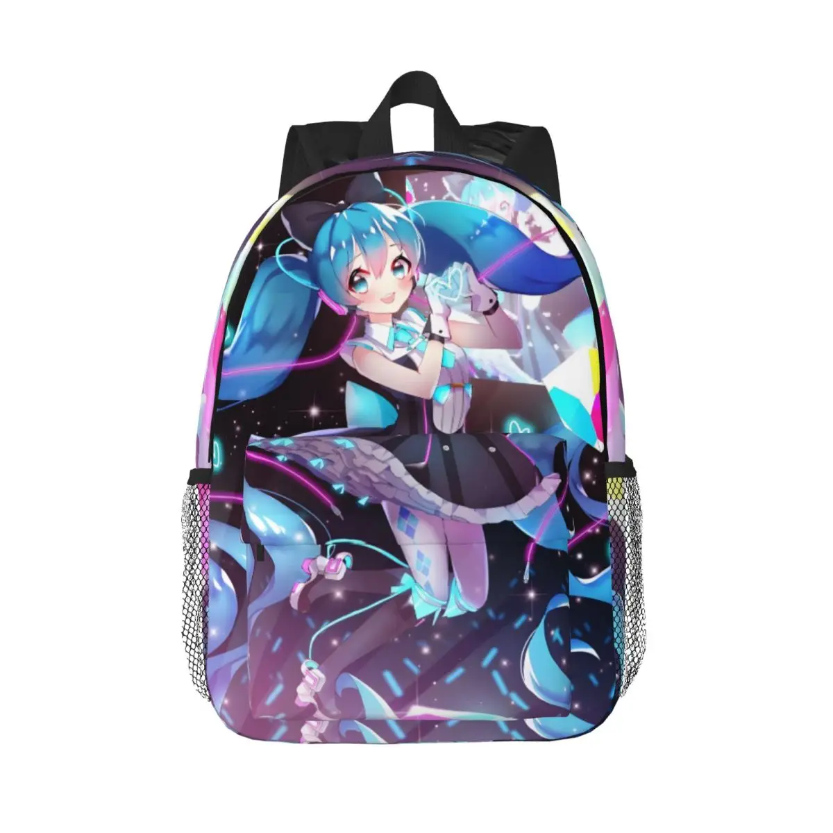 Hatsune-Miku Printed Lightweight Casual Schoolbag For School, Outdoor, Shopping, Office 15in