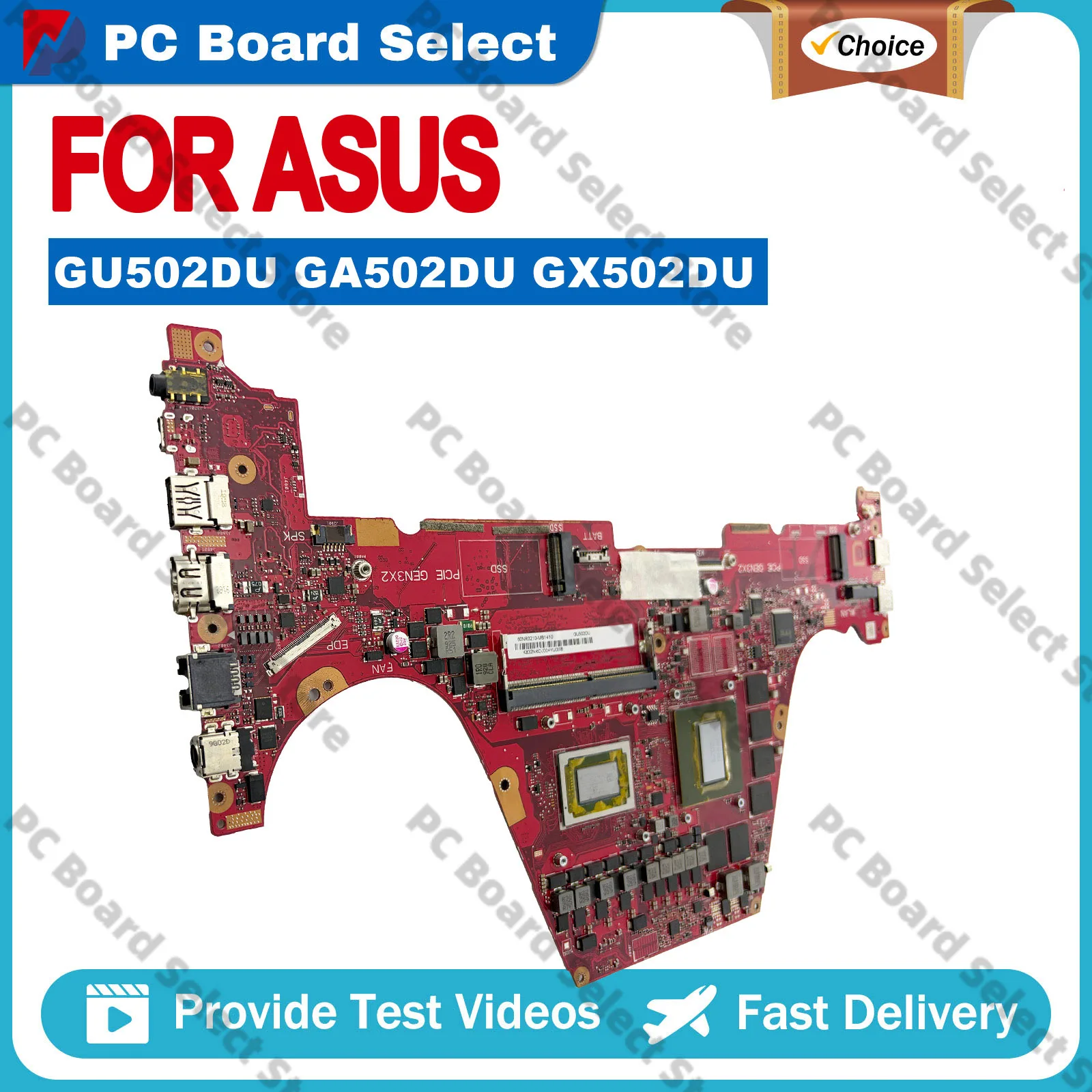 

GU502D GU502DU Laptop Motherboard For ASUS ROG Zephyrus M15 GU502DU GA502D Notebook Mainboard With R5 R7 CPU 100% tests OK stk