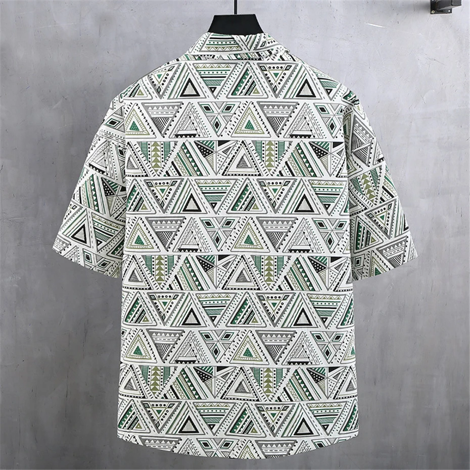 Plus Size 10XL 11XL Shirts Men Summer Short Sleeve Shirt Hip Hop Streetwear Hawaiian Beach Shirt Male Big Size 11XL