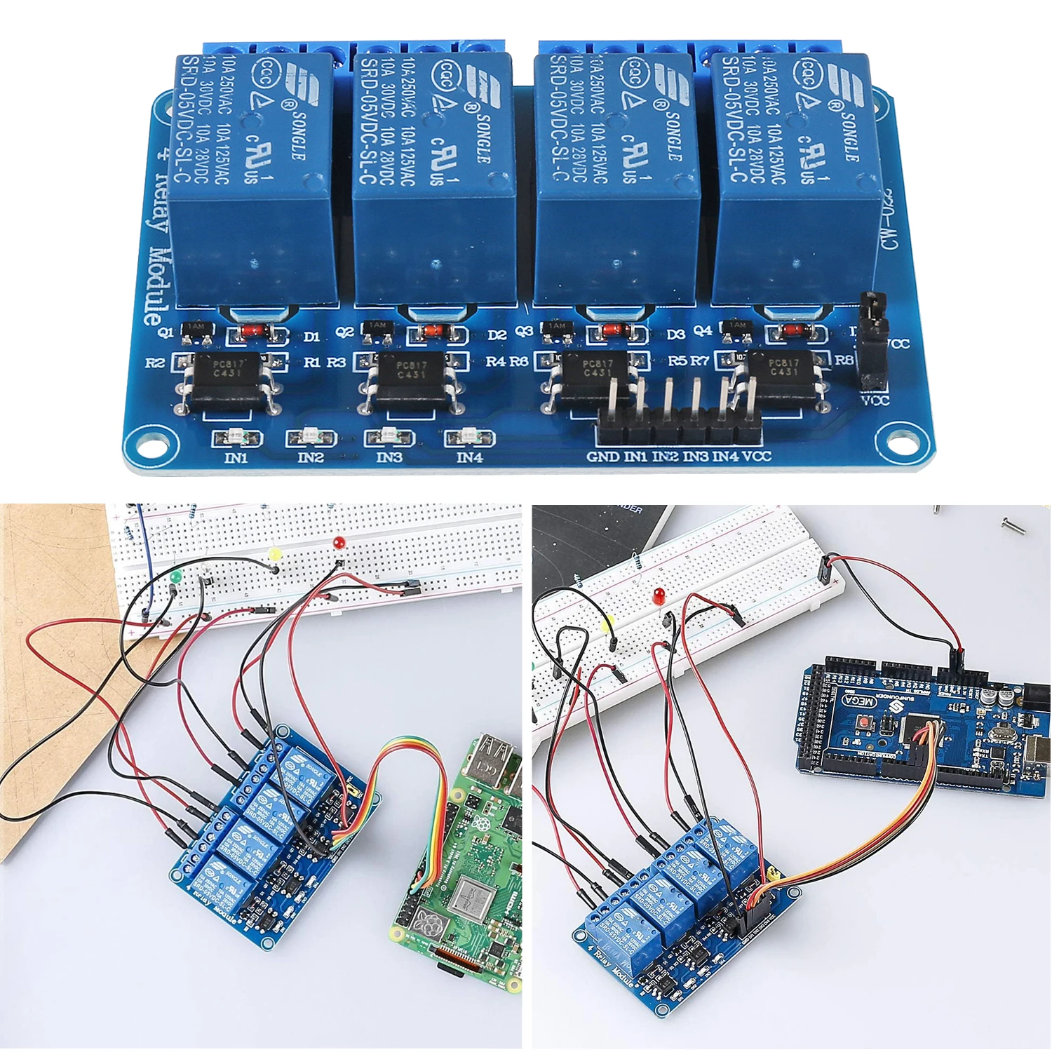 5V 4 Way Relay Modu…