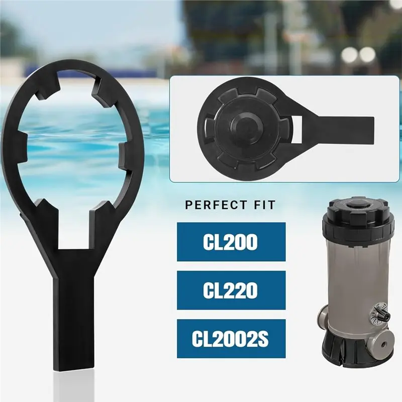 【عيد الميلاد 】لـ CL220 لـ CLX200 CA-Chlorinator غطاء غطاء بديل وفتاحة مفتاح الربط لأجزاء الأنظمة الأوتوماتيكية لحمام السباحة Hayward