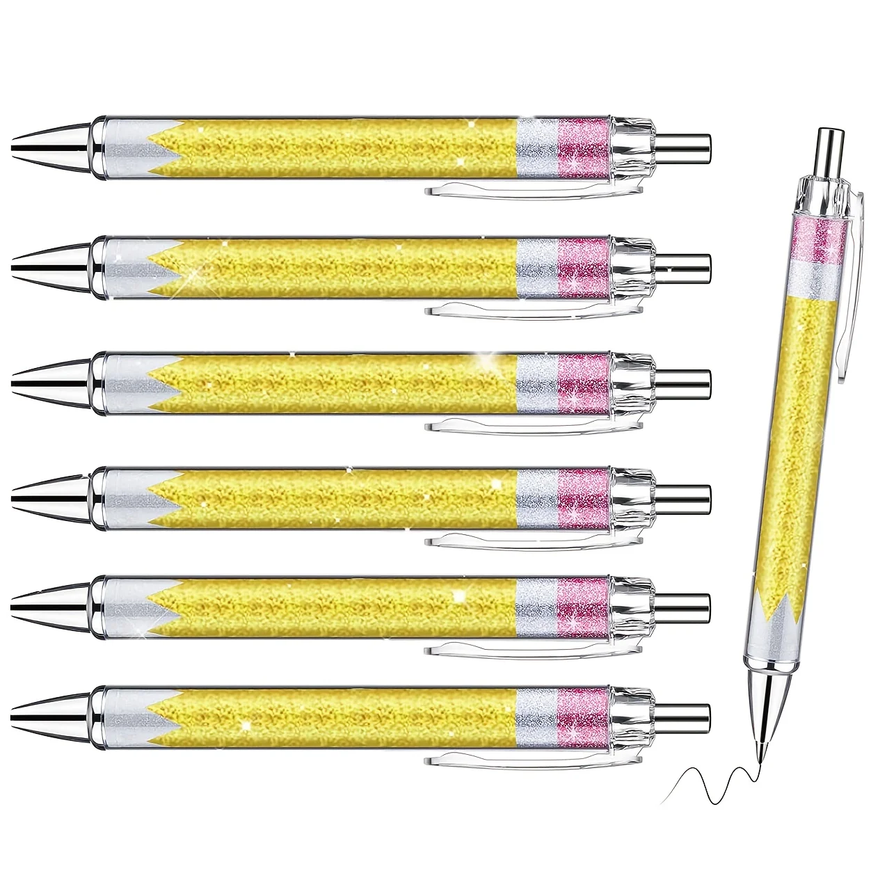 

Набор из 6/12/18 шариковых ручек ко Дню учителя: прочные и стильные, для офиса, школы, студентов, незаменимые принадлежности для офиса и школы.