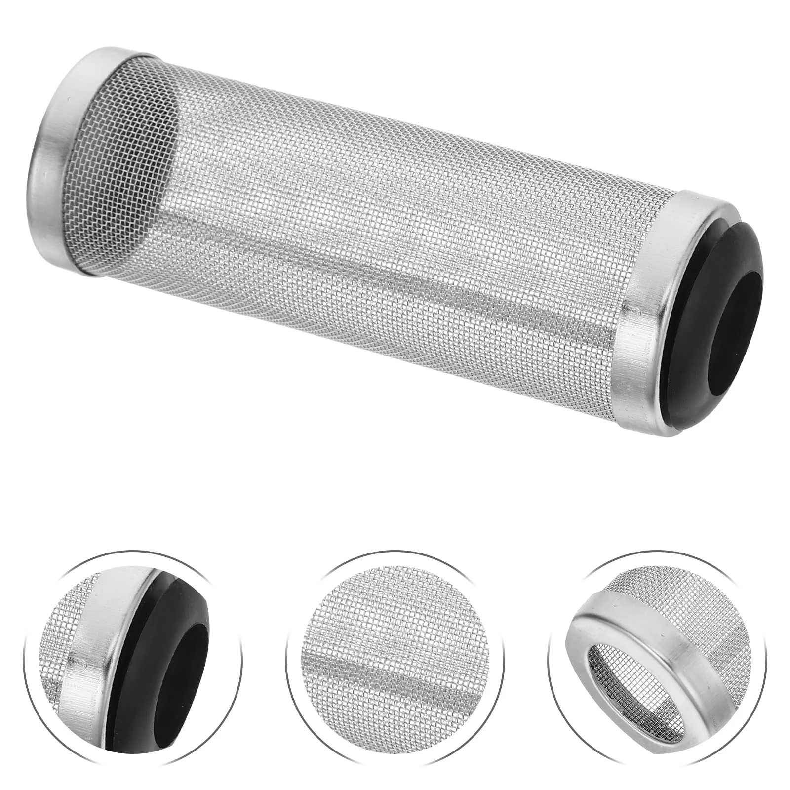2 PCS Aquarium Water Filter Inlet Suction Guard Intake Mesh Cover Baffle Fish Tank