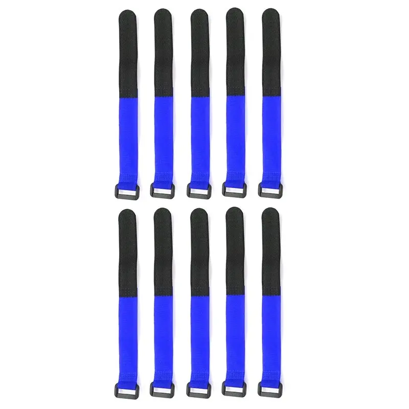 MACH-100PCS 25Cm Lipo Battery Tie Cable Antiskid Tie Down Strap Colors For RC Helicopter Quadcopter RC Crawler Car,Dark Blue