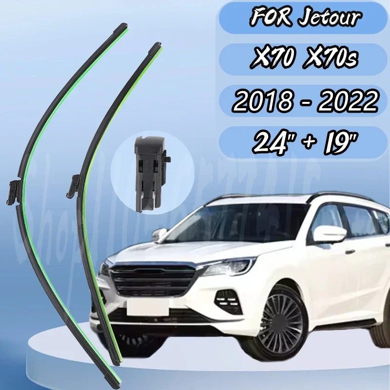 

Wiper Front Wiper Blades Set For Jetour X70 X70s 2018-2022 Windshield Car Accessories 24"+19"