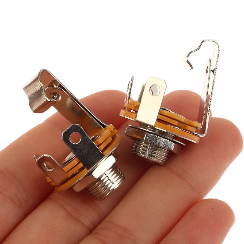 5PCS 6.35mm 2 Pin Pole 1/4