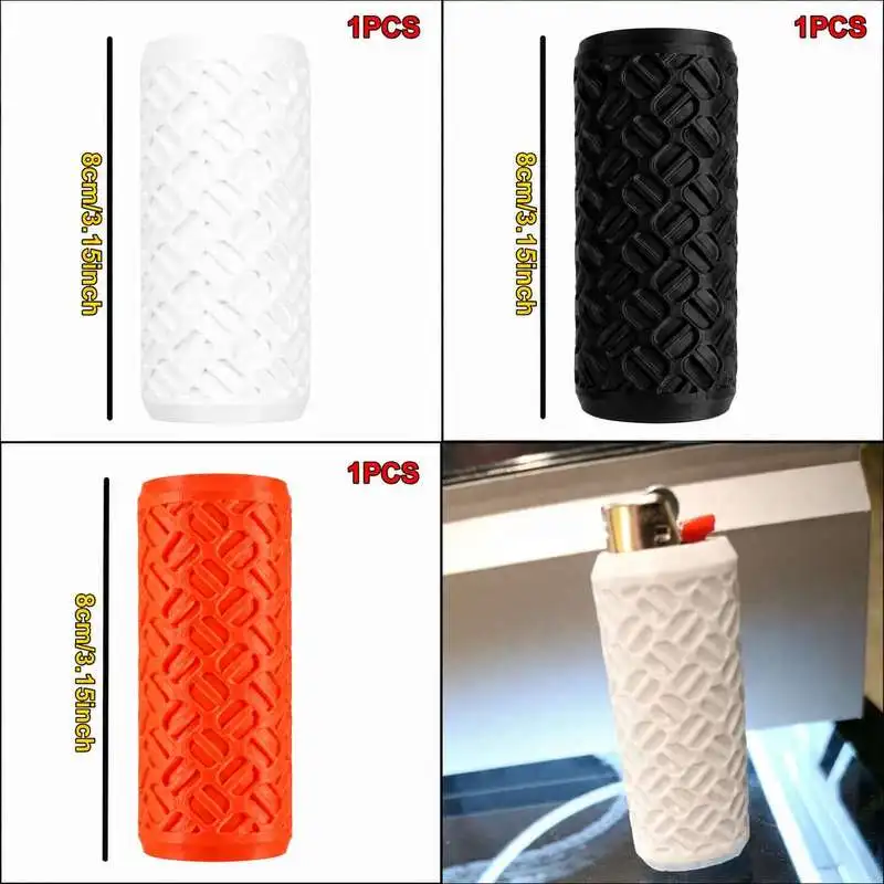 Pistol Grip Style Lighter Sleeve Protective Cover Case Cool Decorative Shell For Common Standard Lighter Daily Usage