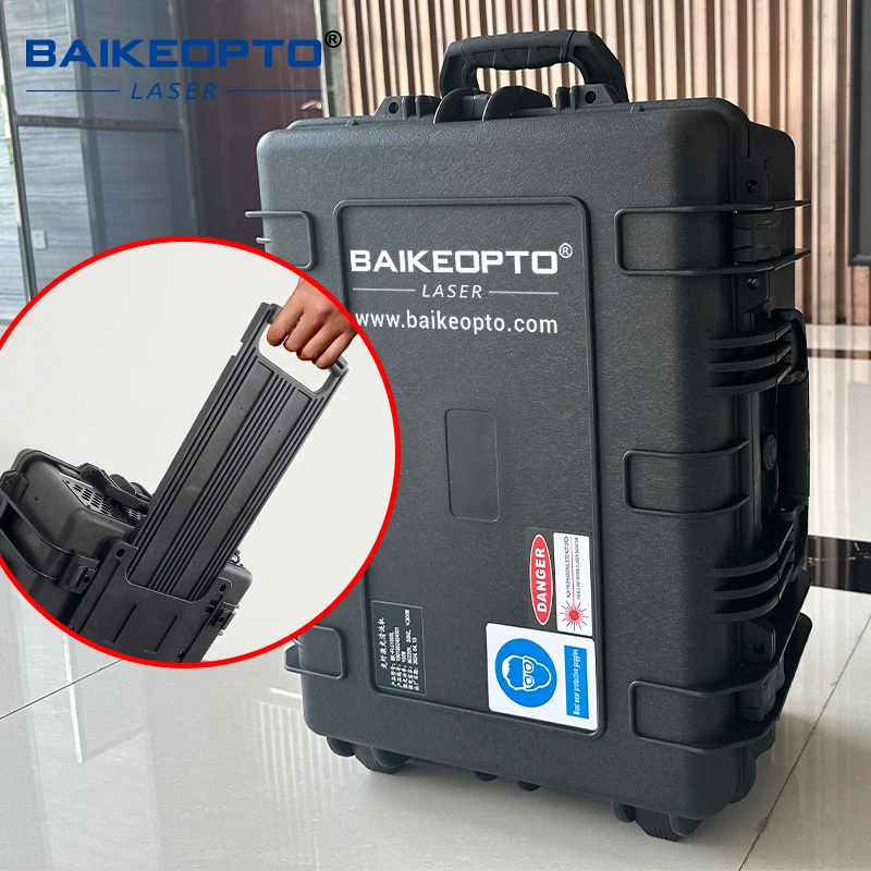 Backpack Pulse laser cleaner Rust Removal 100w Laser Cleaning Machine suitcase type