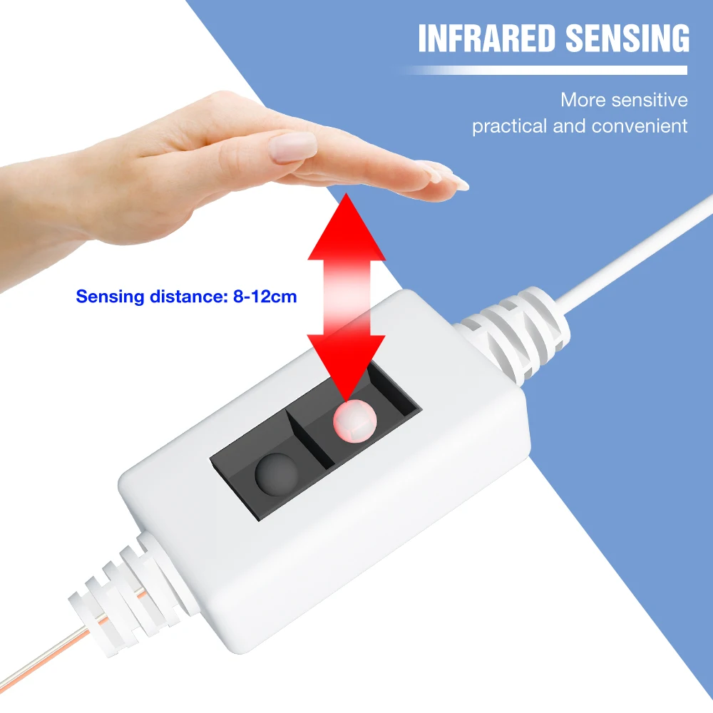 USB Plant Lamp Tape LED Growth Light Strip Full Spectrum Hand Sweep Sensor Grow Light Greenhouse Hydroponic System Growing Box