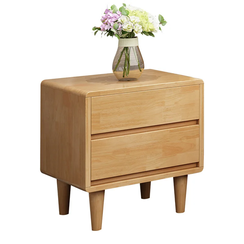 

#Nordic Simple Modern Solid Wood Storage Cabinet Foldable Bedside Table Small Apartment Bedroom Organizer Direct Sale for Living
