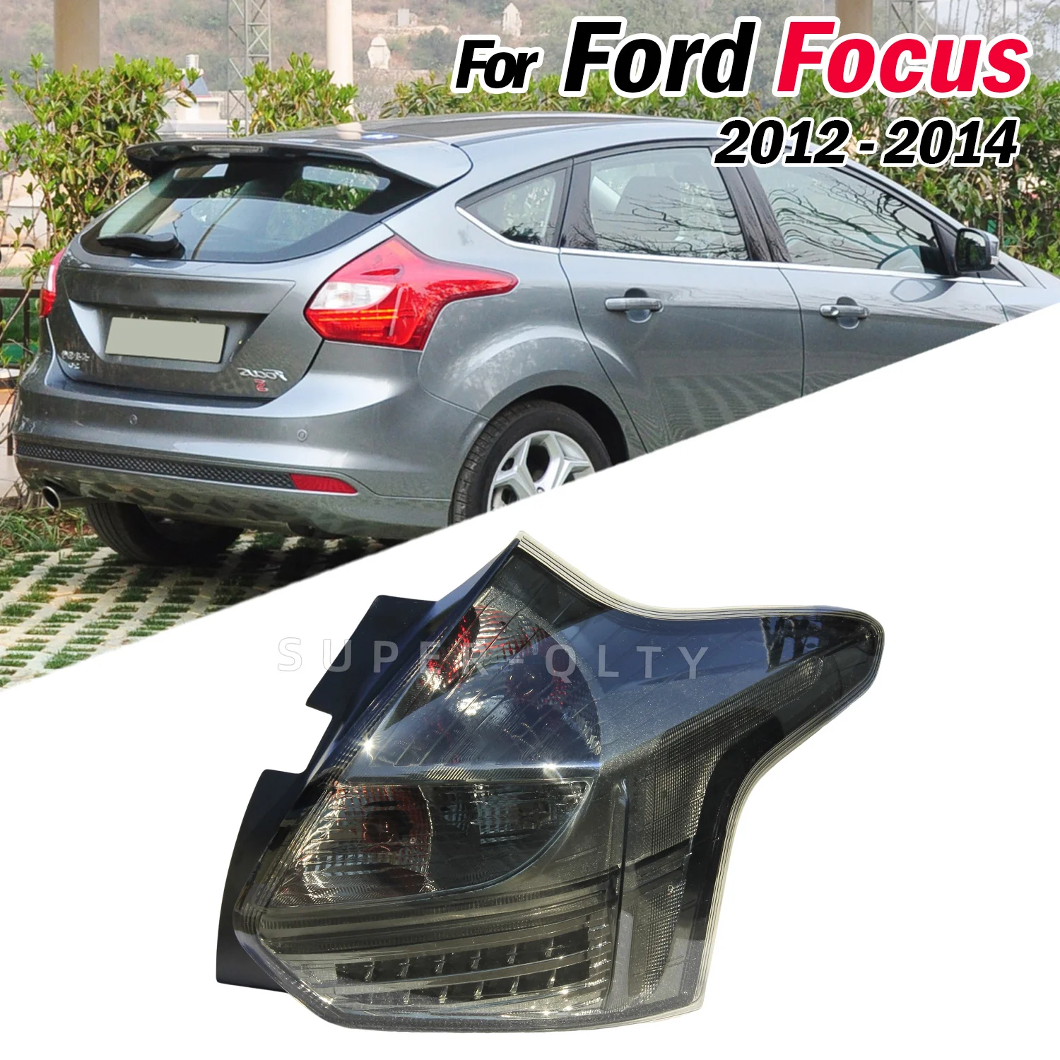 DEPO For Ford Focus 2012 2013 2014 Taillights hatchback LED Taillight Rear Light Tail Lamp Assembly Tail Lights Assembly