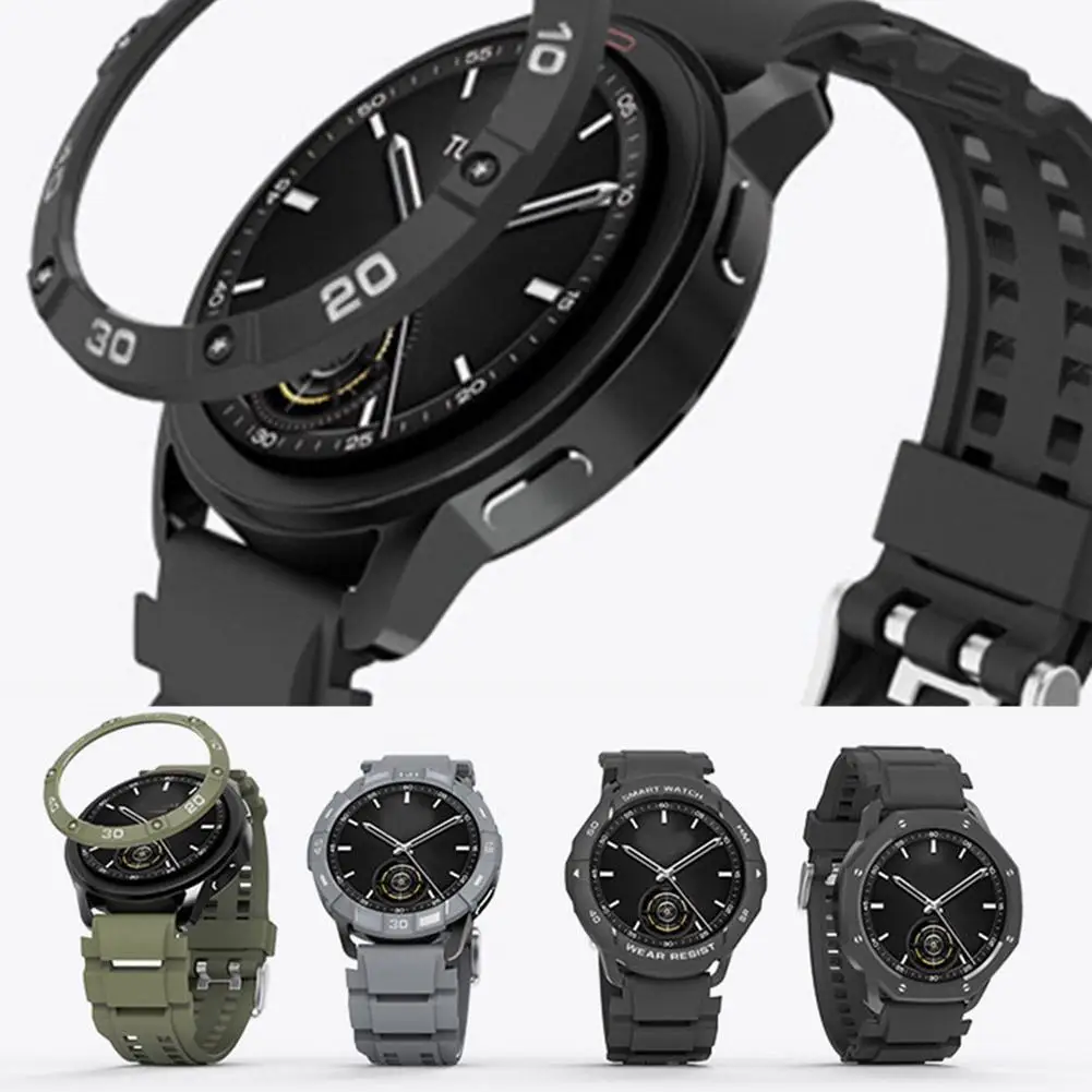 Для Xiaomi Watch S3 Безель Легкий чехол для ПК Безель для часов Защитный чехол Доступны различные дизайны и цвета