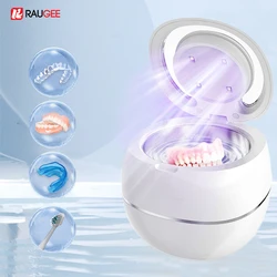 Ultrasonic Cleaner For Retainers Dentures Jewelry Cleaning Machine Mini Portable UV Ultrasonic False Teeth Retainer Cleaner