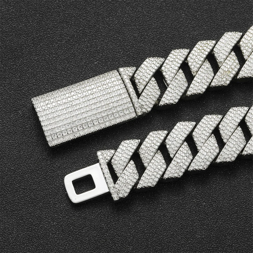 18mm Icedminer 4 Rows Zircon Iced Out Cuban Link Chain Bracelets for Men Women Brass Hip Hop Jewelry Free Shipping view 2