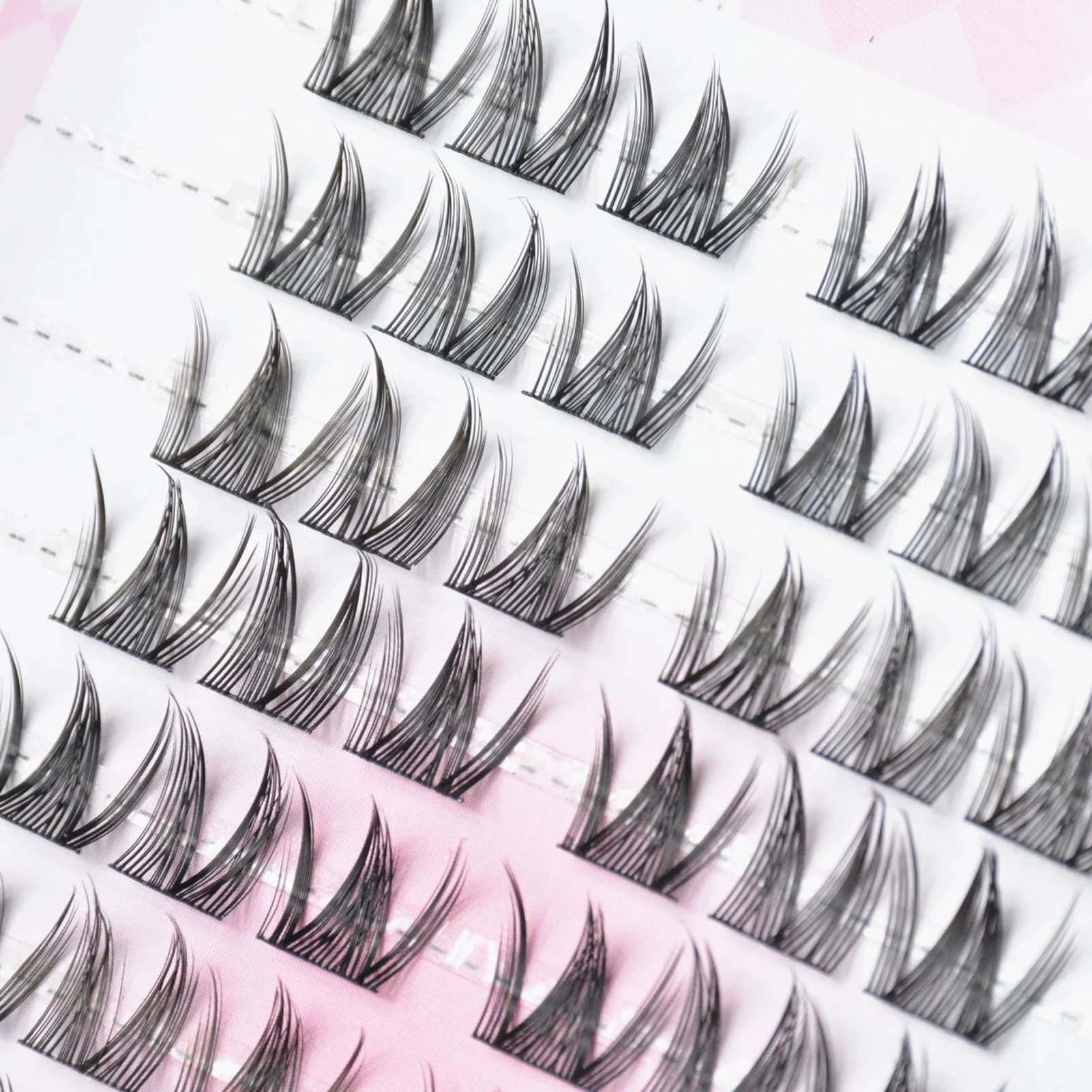 1/box Koreanische Nerz Falsche Wimpern Natürliche Russische 3D Einzelne Wimpern Verlängerung Cluster Make-Up-Tool großhandel wimpern