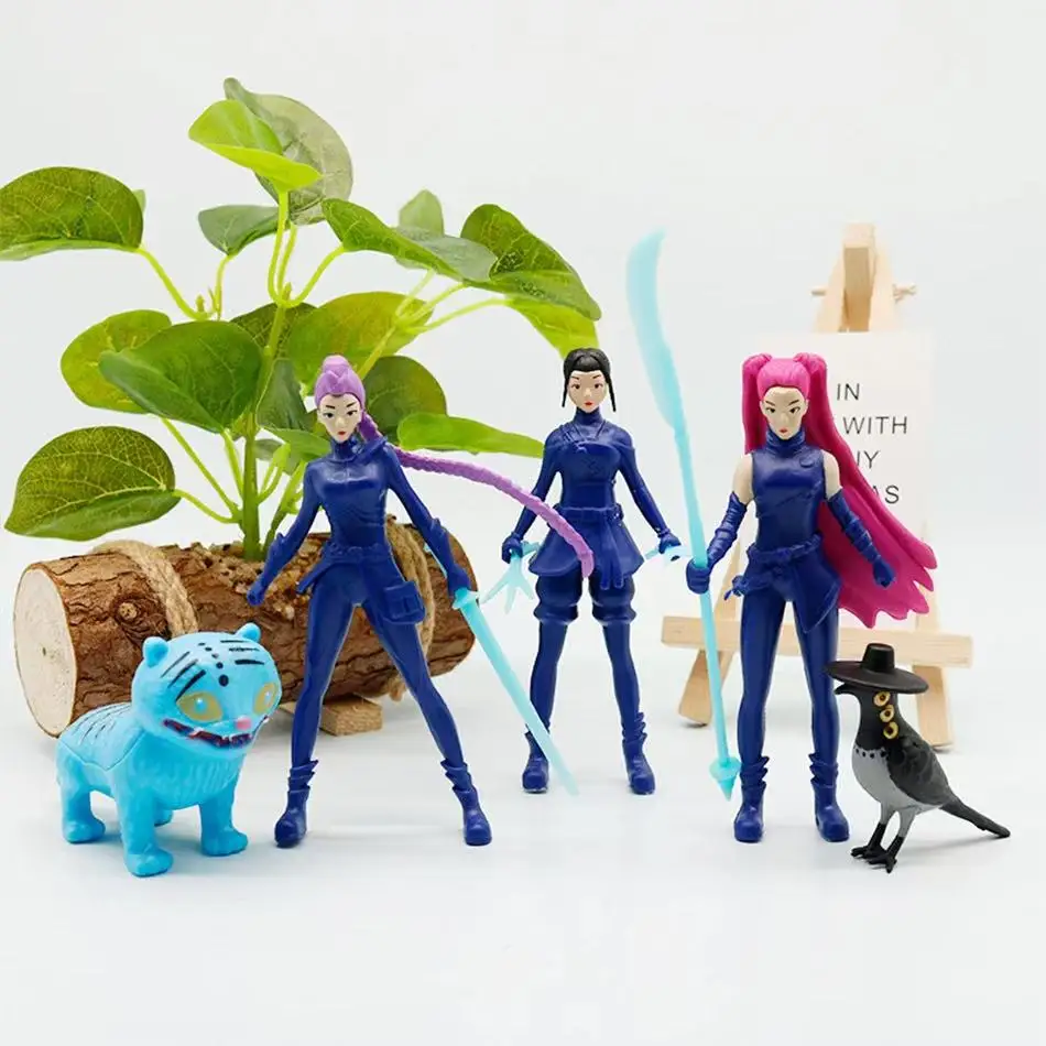 Nuevos cazadores de demonios figura de Anime juguetes Linda figura de acción de PVC Derpys Tiger Rumi Mira Zoey Sussy estatuilla muñeca Fans regalo