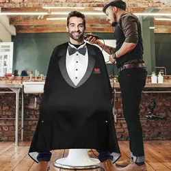 Professional Barber Haircutt Cape Barbershop Pattern of Suit Antistatic Hairdresser Apron Salon Styling Tools