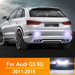 2 adet geri ışık Audi Q3 8U için 2011 2012 2013 2014 2015 2016 2017 2018 2019 parçaları aksesuarları LED yedek ışık ampul Canbus