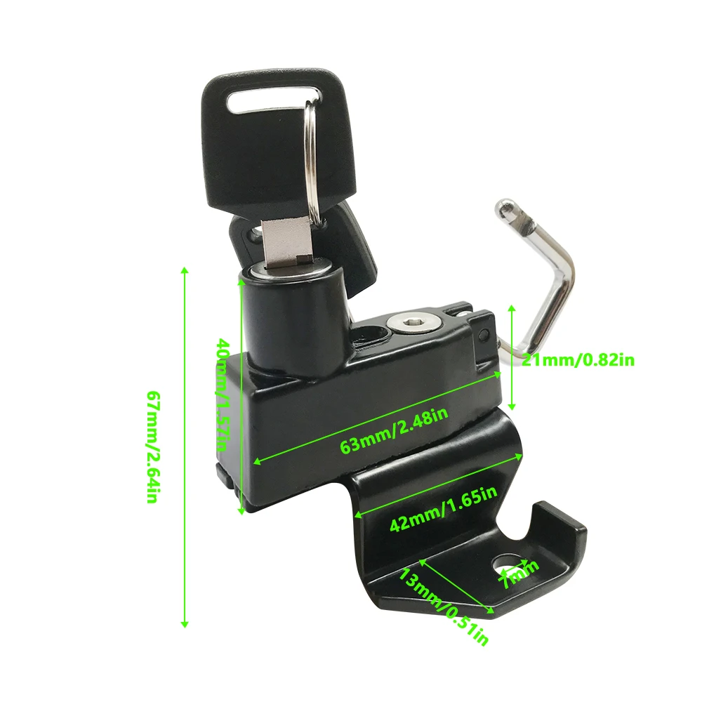 For Kawasaki VN650 Vulcan S650 2015-2021 Helmet Lock Motorcycle Accessories Helmet Lock Aluminum Security Anti-theft with 2 Keys