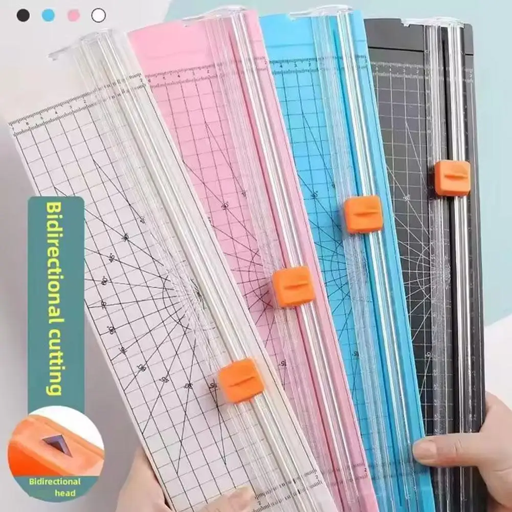 1PC A4 Papiersnijder Veiligheidsbescherming en zijliniaal Scrapbooking Tool voor handgeschept papieren coupons Etiketten