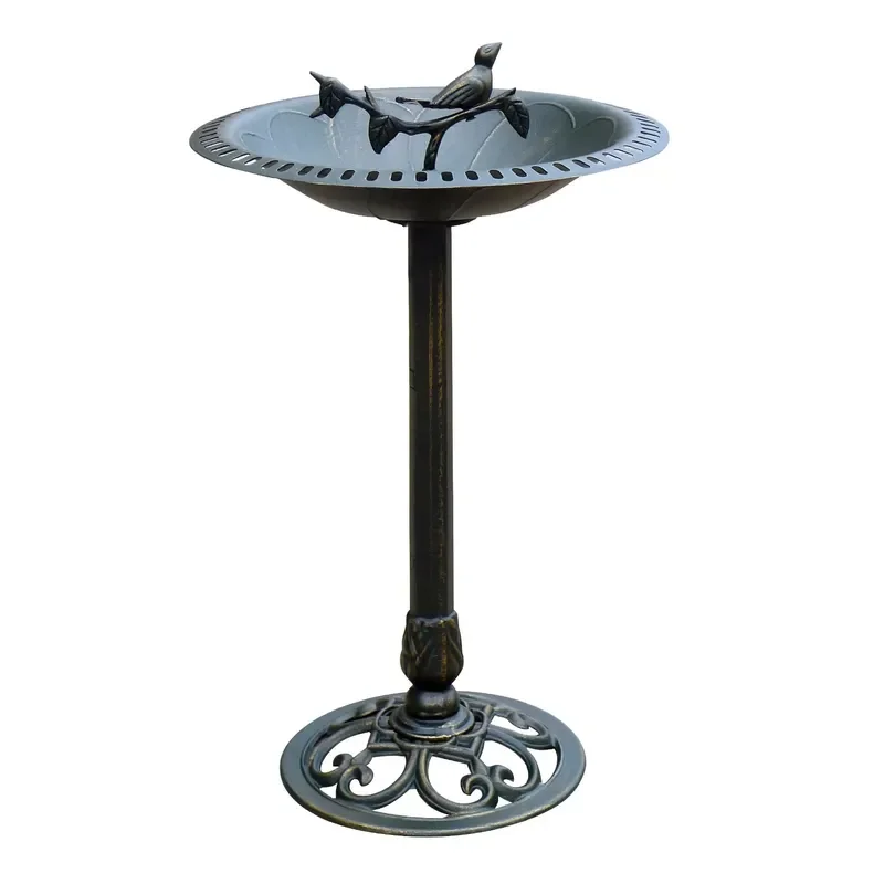 High Quality Rust Proof Cast Aluminum Bird Feeder Durable Outdoor Garden Hanging Bird Feeder