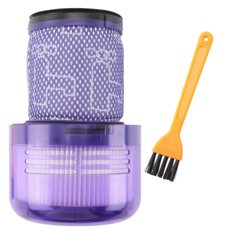 B59B-2Pcs Hepa Filter For Dyson V12 Vacuum Cleaner Rear Filter Replacement Spare Parts Washable Filter With Cleaning Brush