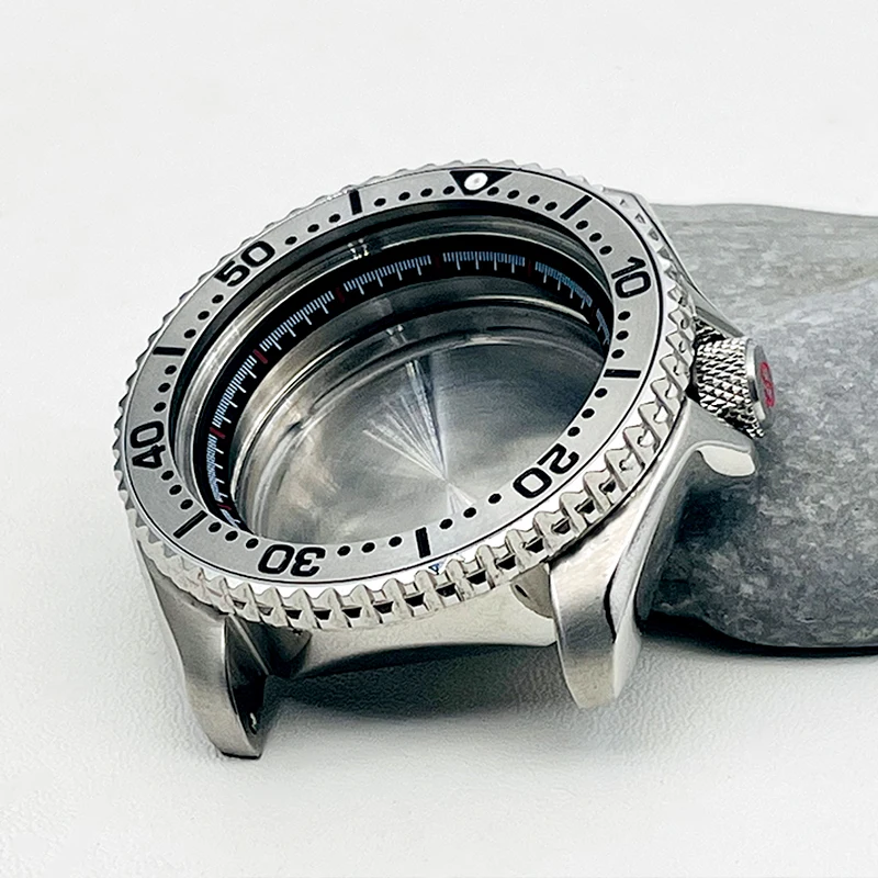 SKX007 Watch Case NH35 Case NH36 Dial SKX Bezel Insert Fit for NH35 NH36 7S26 4R35 Movement Crown at 3.0 Men Diver Watch Cases