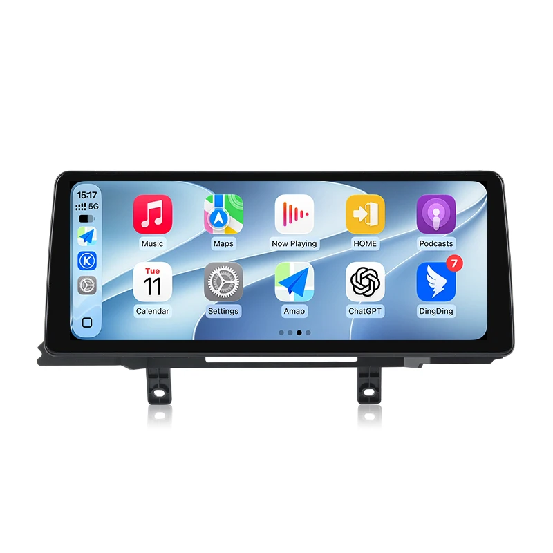 Junsun 2400*900 Ultra-Dünner Touchscreen Drahtloses Carplay Android Auto Linux-System Autoradio für BMW 1 2 3 4 Serie F20 F21 F22 F23 F30 F31 F33 F36 2012-2019 GPS-Navigation Multimedia-Player
