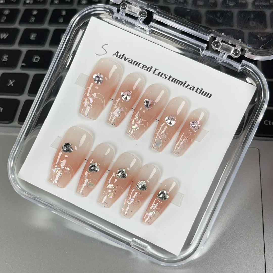 

Wholesale Price 100% Handmade Press On Nails Colorful Whitening Cute Removable Reusable with Premium Quality.No.19620