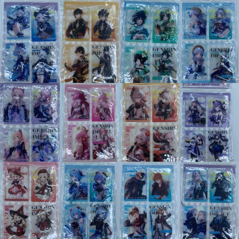 Anime Dea Storia Yae Miko Furina Raiden Shogun Keqing Ganyu Carte da collezione Regali di compleanno di Natale Giocattoli per bambini