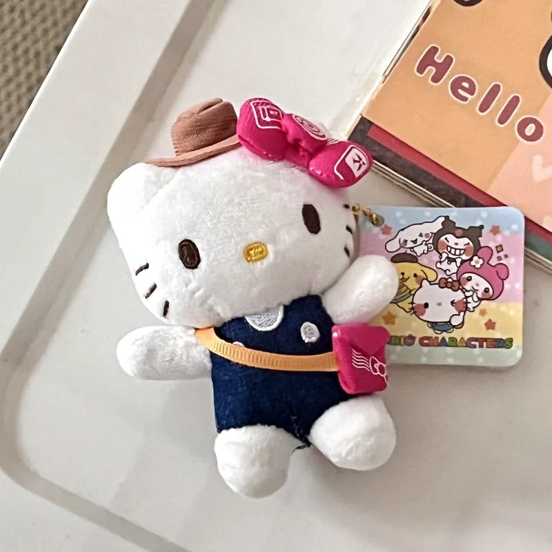 

Винтажный Sanrio Hello Kitty TY Airport Limited, плюшевая кукла, брелок Kawaii Kitty, мягкая сумка, подвеска в виде сладкого котенка, подарки