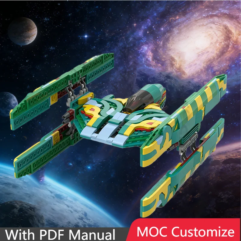 

669 PCs Large Sci-Fi Spaceship Building Kit Serpentine Body & Modular Design Complex DIY Model Christmas Gift for Adult Builders