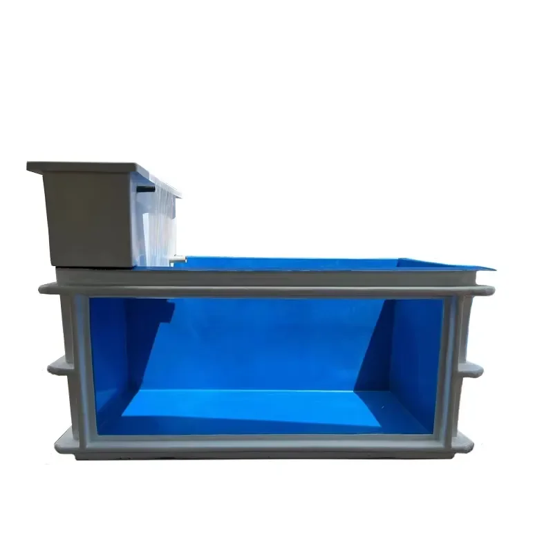 for Durable 300-Gallon Large FRP Aquarium for Fish Farming Commercial Hatchery Water Storage High Strength Fiberglass Smooth
