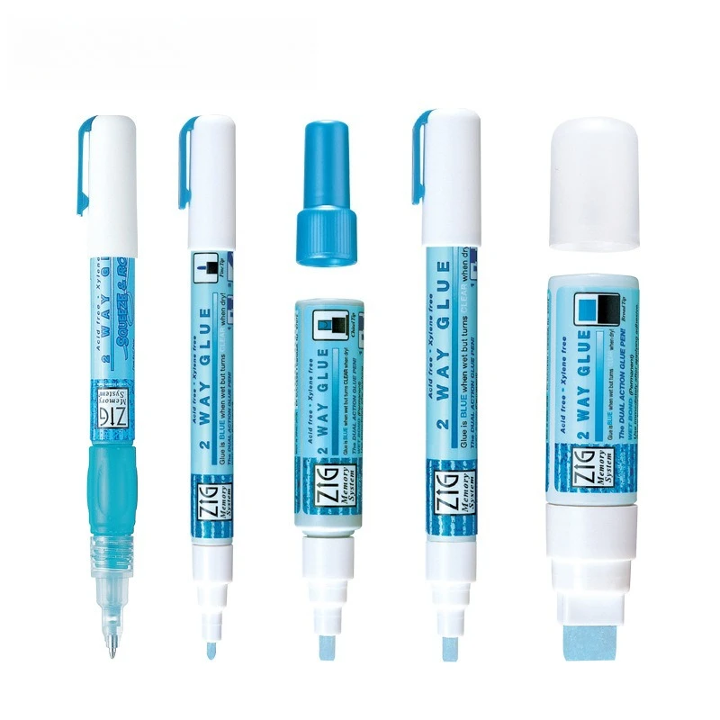 

2 Way Glue Pen (1mm/2mm/4mm/15mm) – Professional Adhesive for Artists, Crafting, Scrapbooking, Gift Card