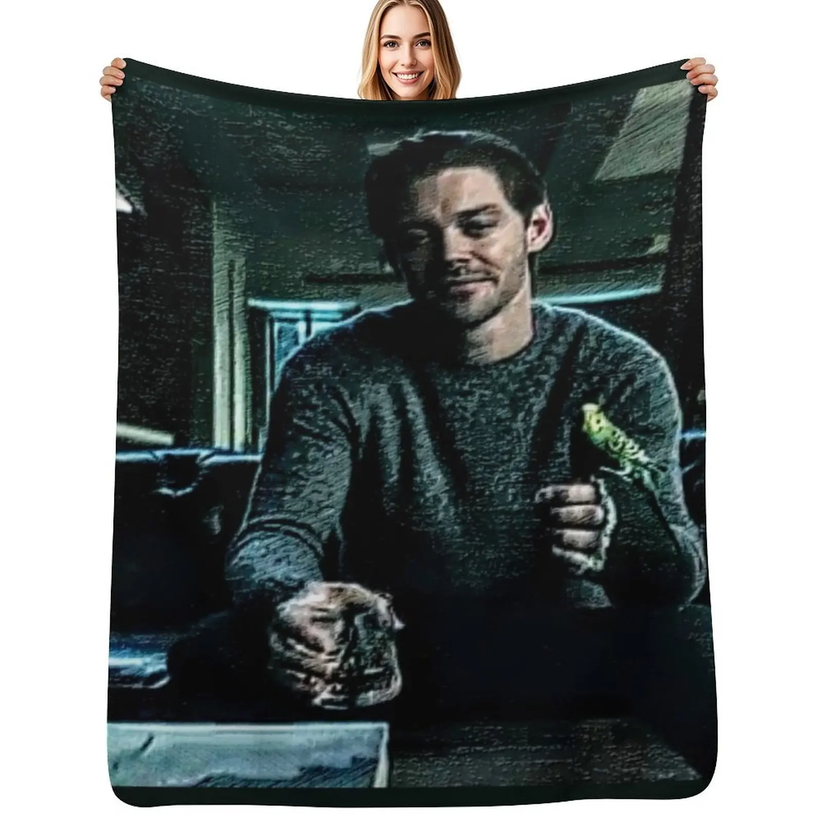 

Malcolm and Sunshine Throw Blanket valentine gift ideas Summer Luxury Soft Big Blankets