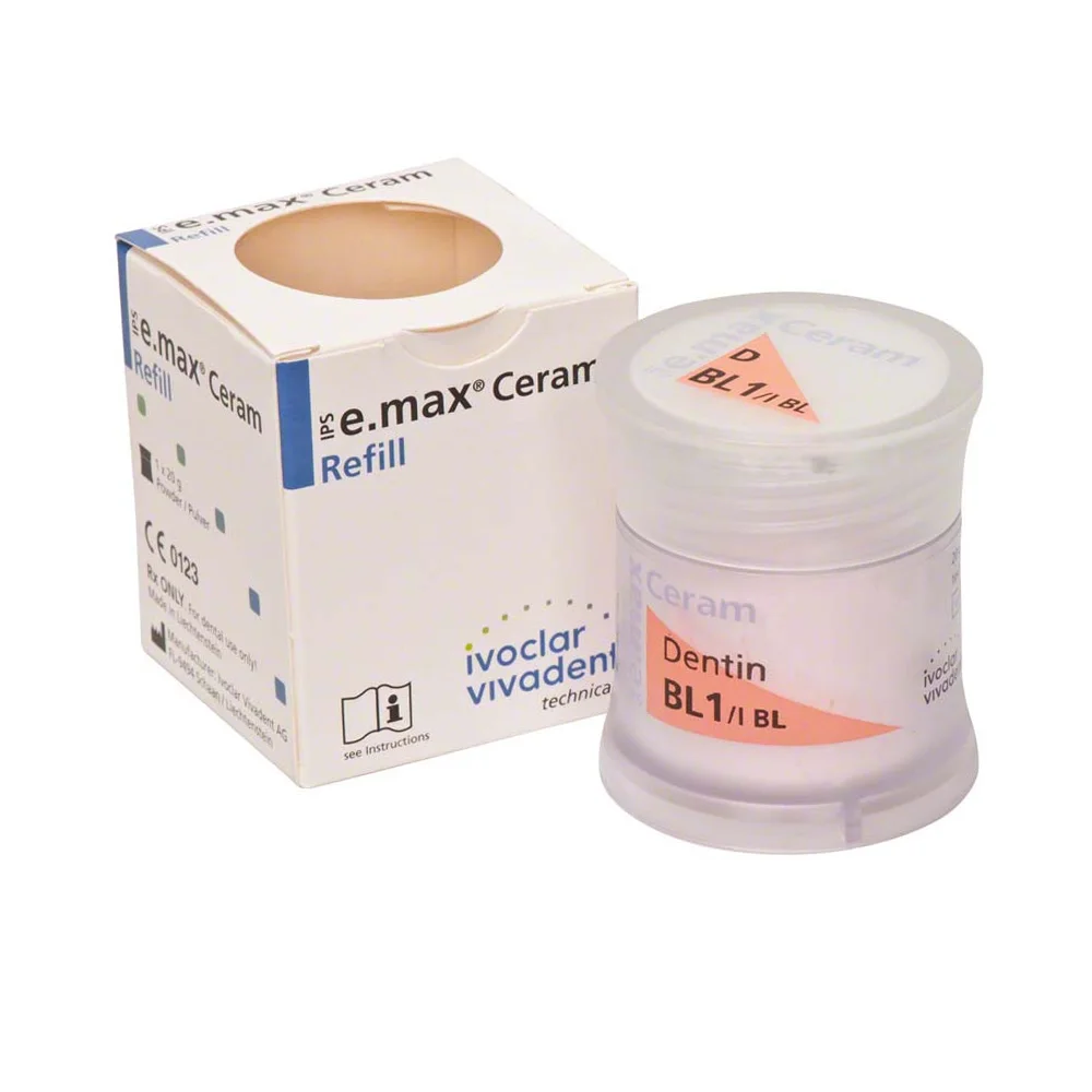 

IPS E.max Ceram Power All Zirconia Ceramics Dentin 20g Bleach Shades BL1 BL2 BL3 BL4 Dental Porcelain Powder