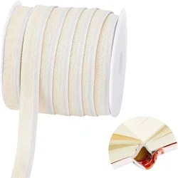 25 Yards Book Binding Headbands Endbands 1/2 Inch/14mm Flat Book Binding Ribbon Bookmaking Headbands for Beginners Bookbinding