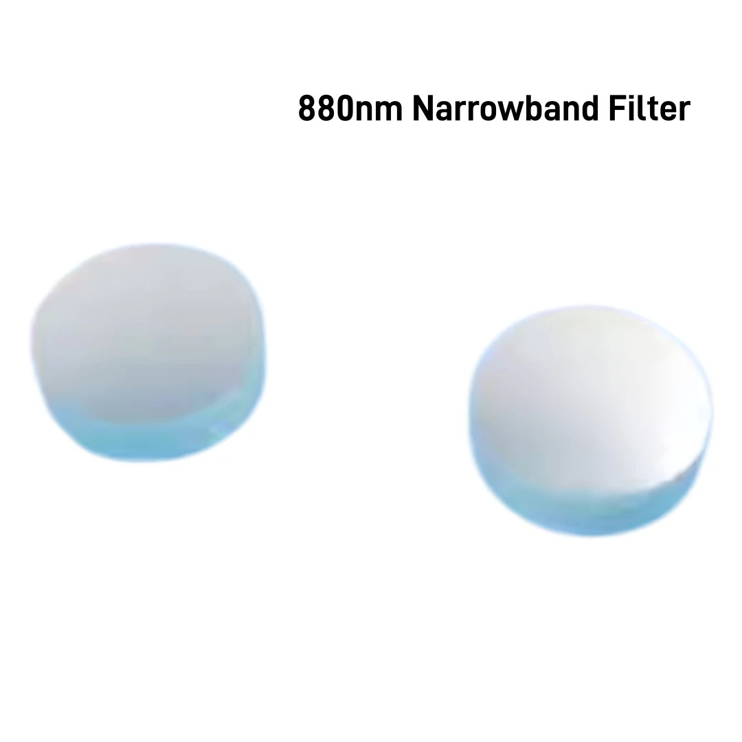 880nm Narrow Bandpass Narrowband Filter Near Infrared Radium Laser Filter Other lights Cut-off Optical Glass Lens 8-38mm